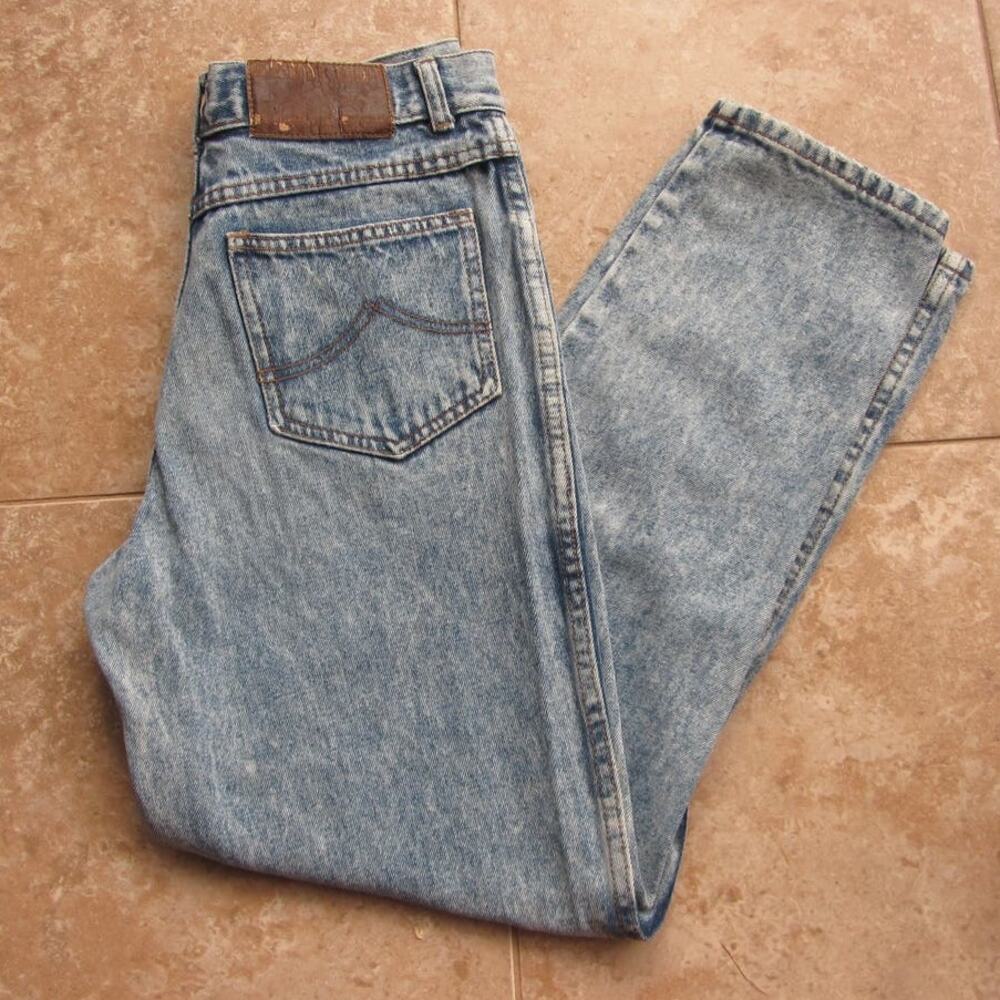Vintage BUGLE BOY 30 X 28 Acid Wash Jeans